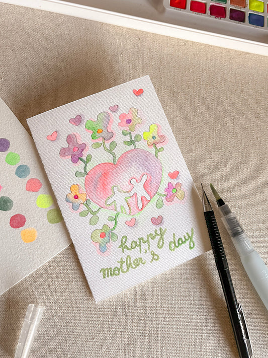 Carte de voeux avec Sakura Color Products