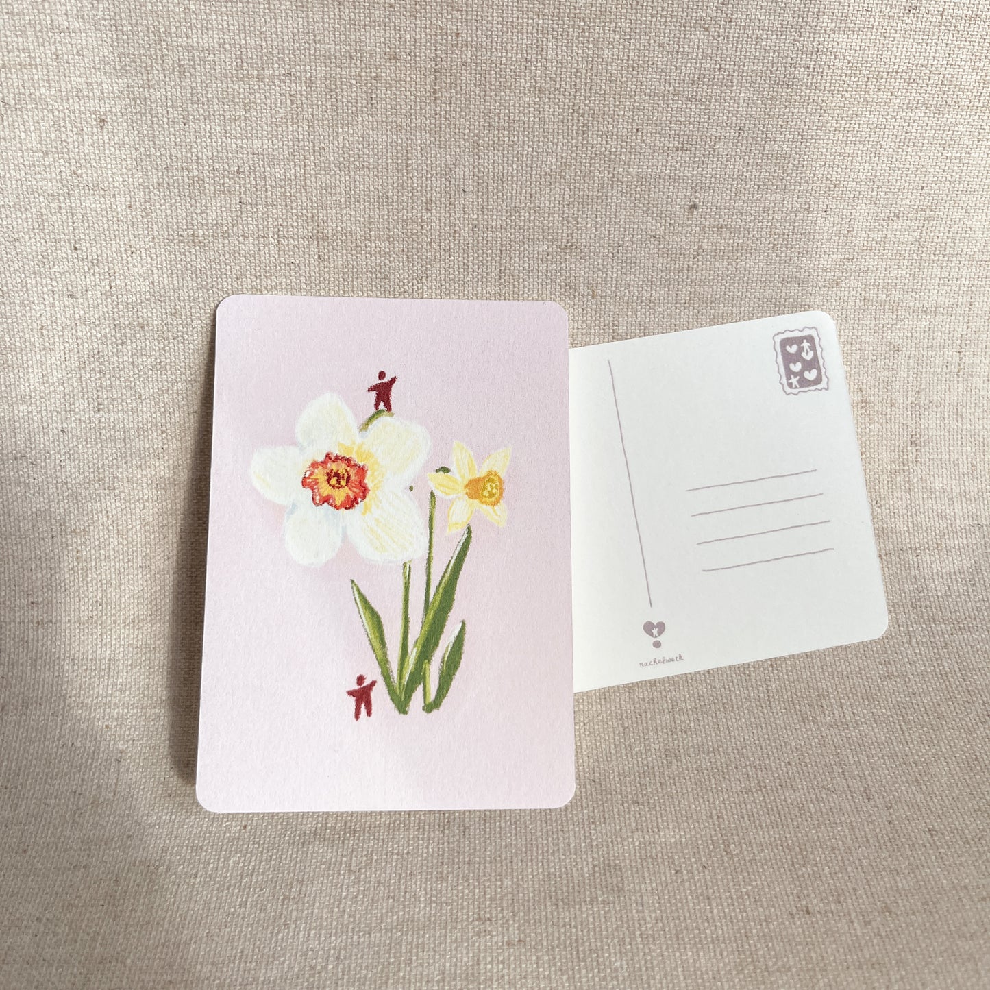 les fleurs du printemps - mini carte