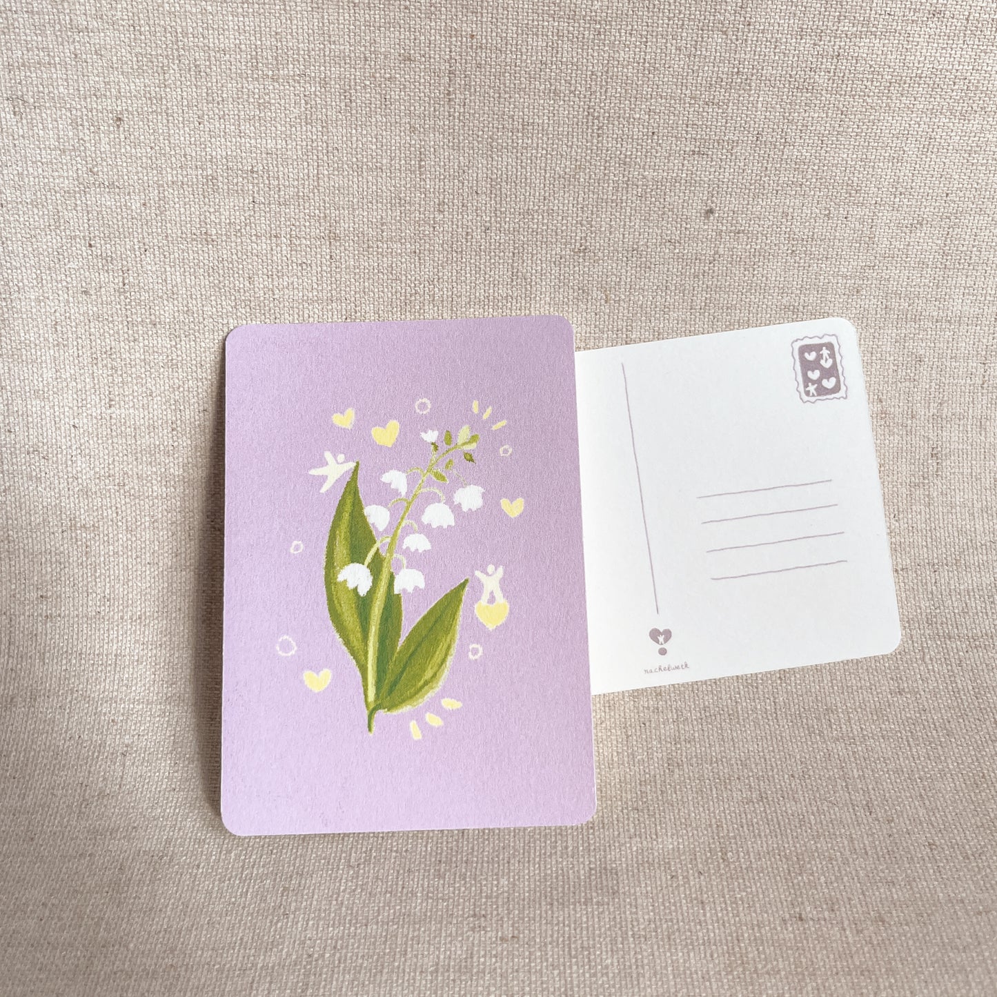 les fleurs du printemps - mini carte