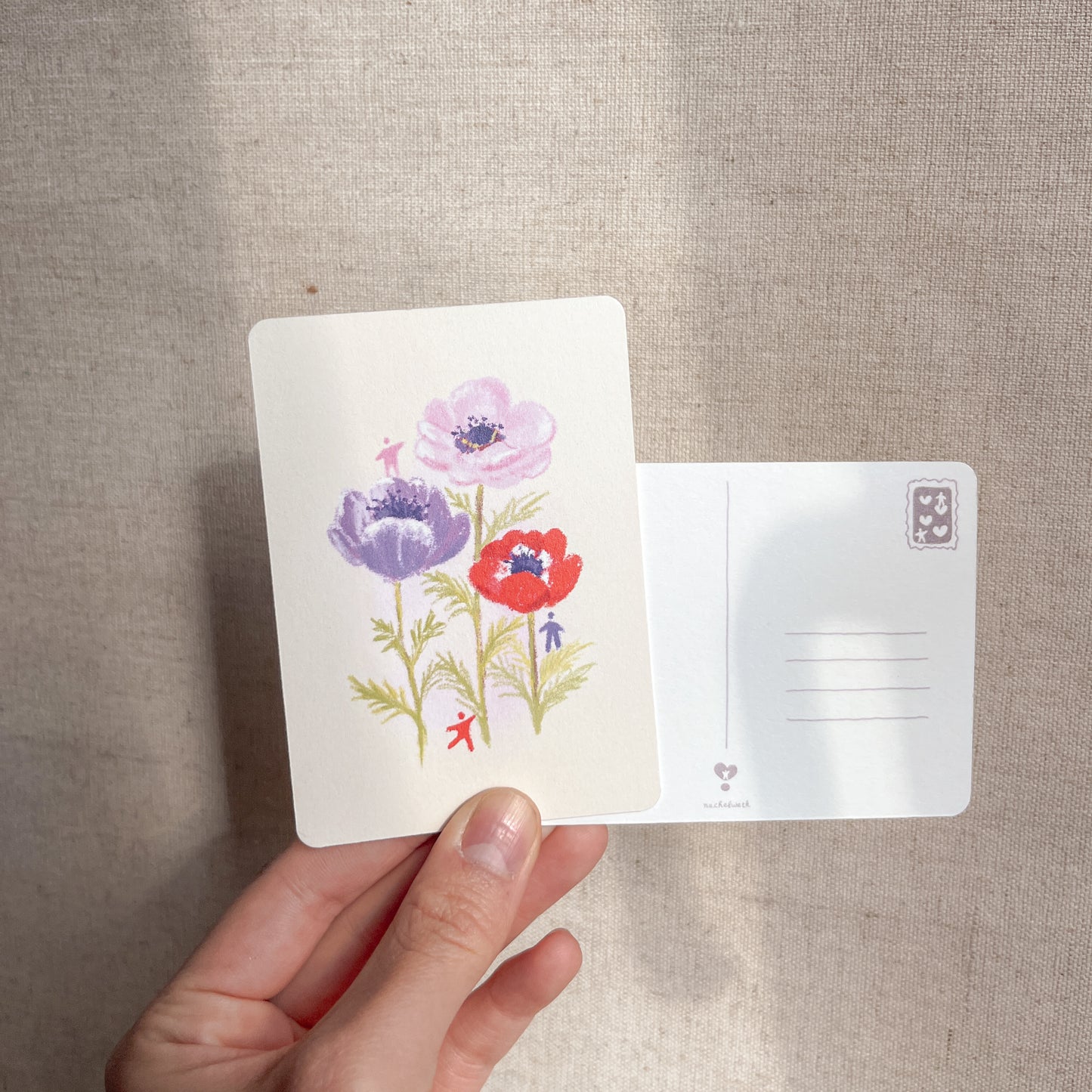 les fleurs du printemps - mini carte