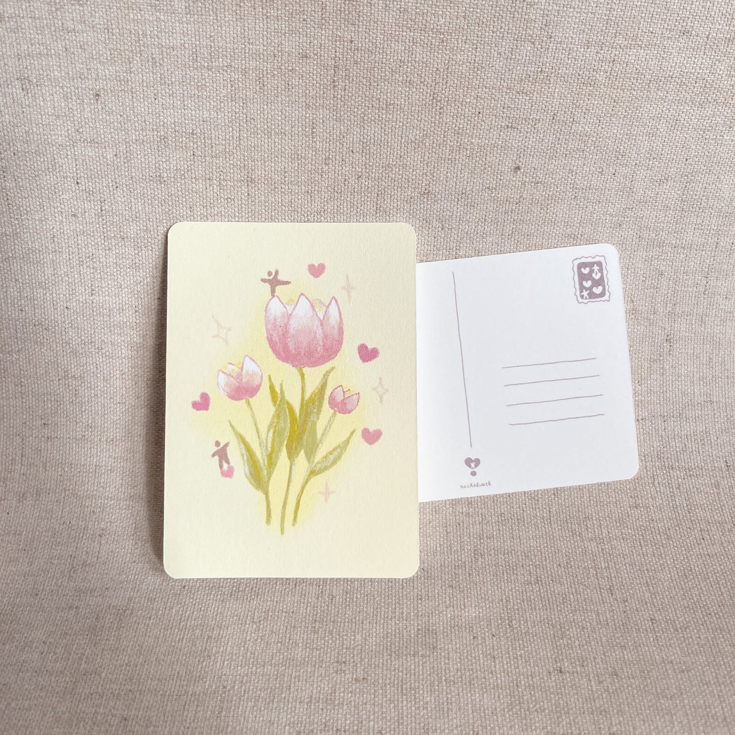 les fleurs du printemps - mini carte