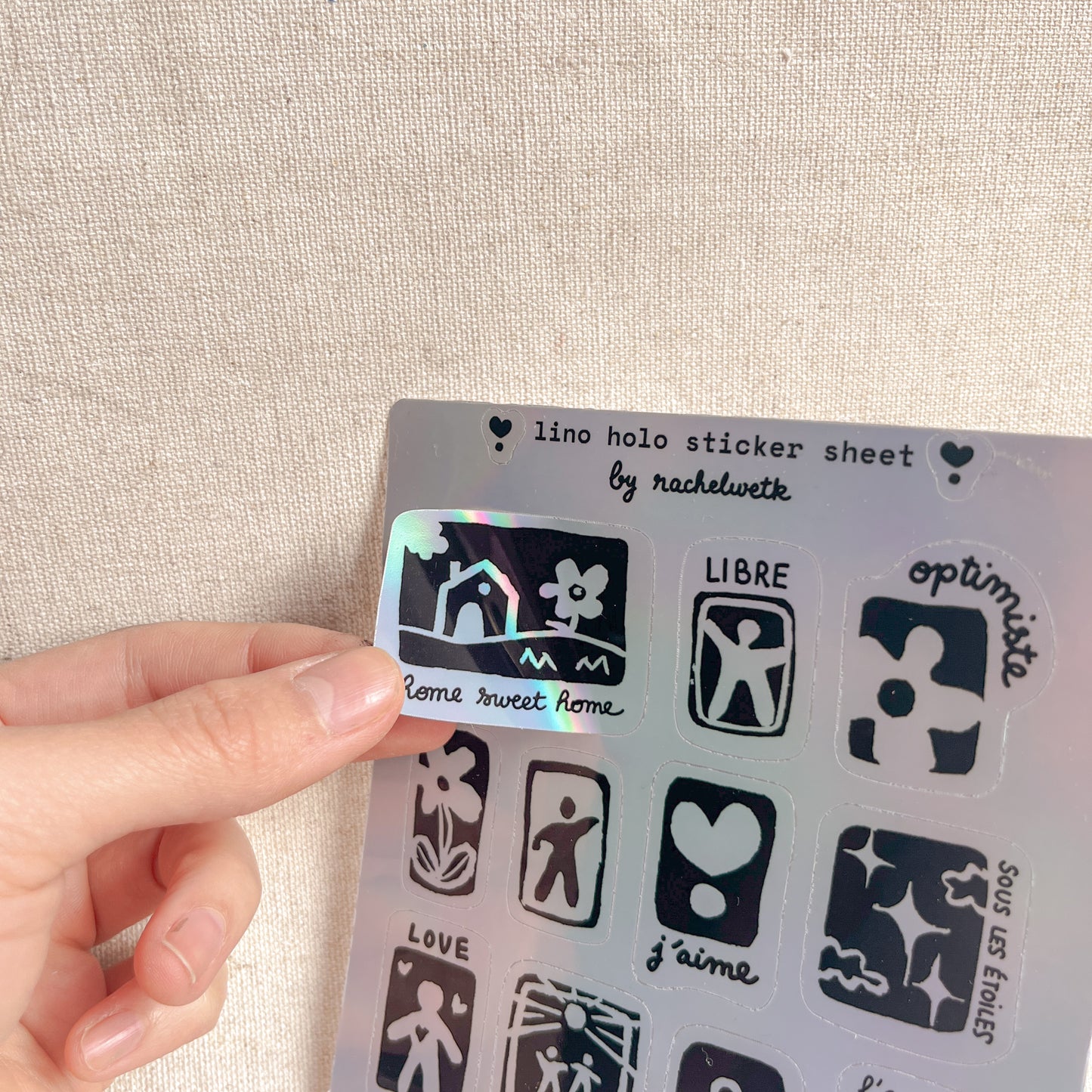holo lino - sticker sheet