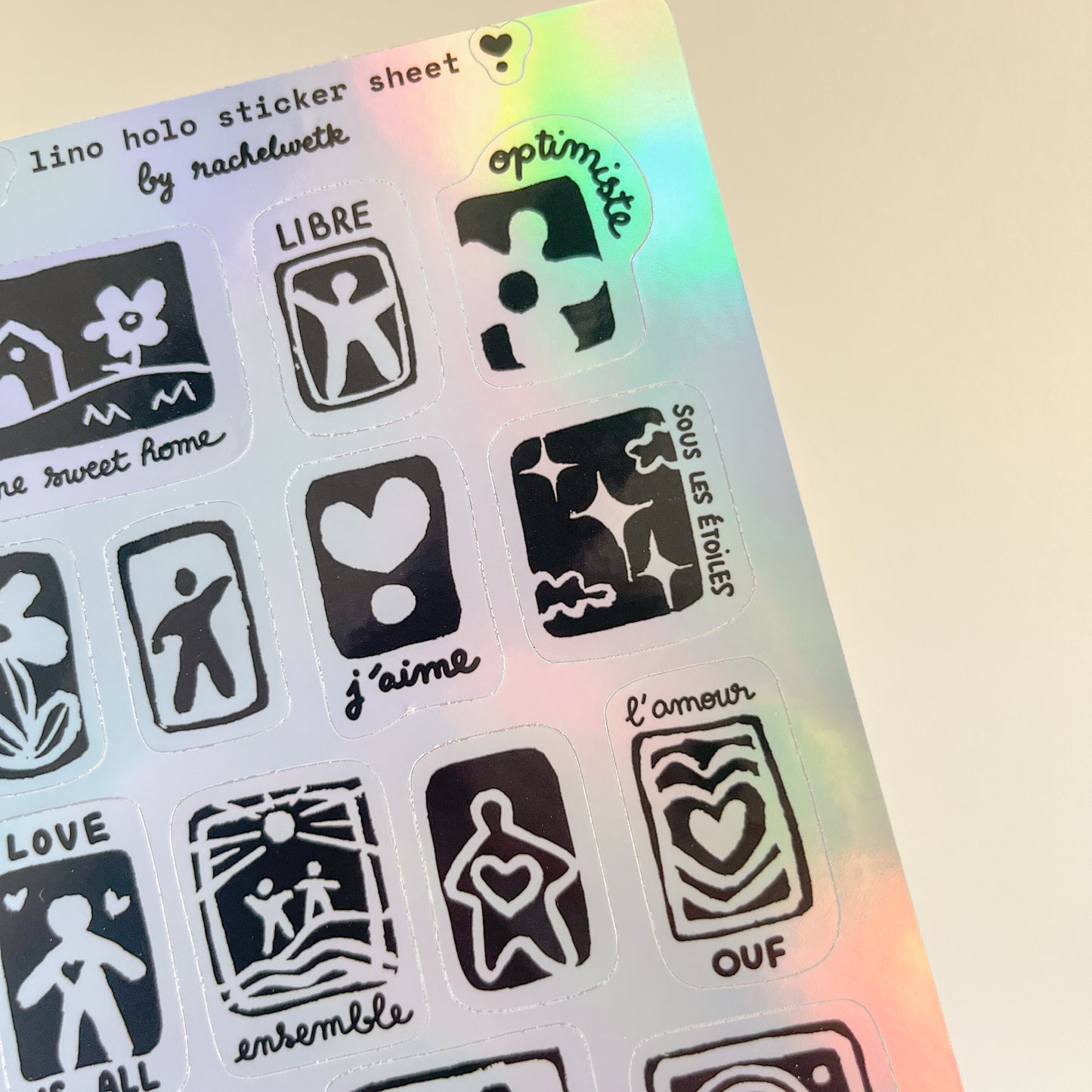 holo lino - sticker sheet