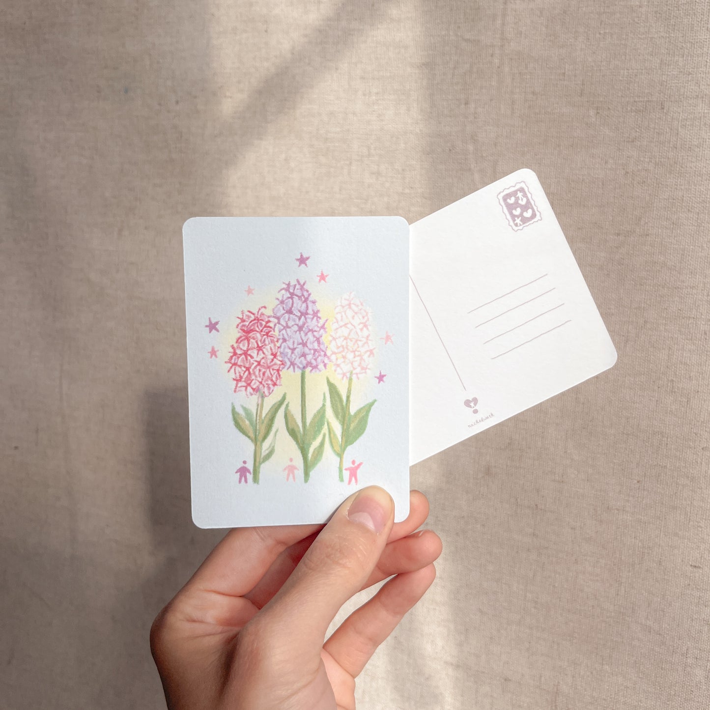 les fleurs du printemps - mini carte