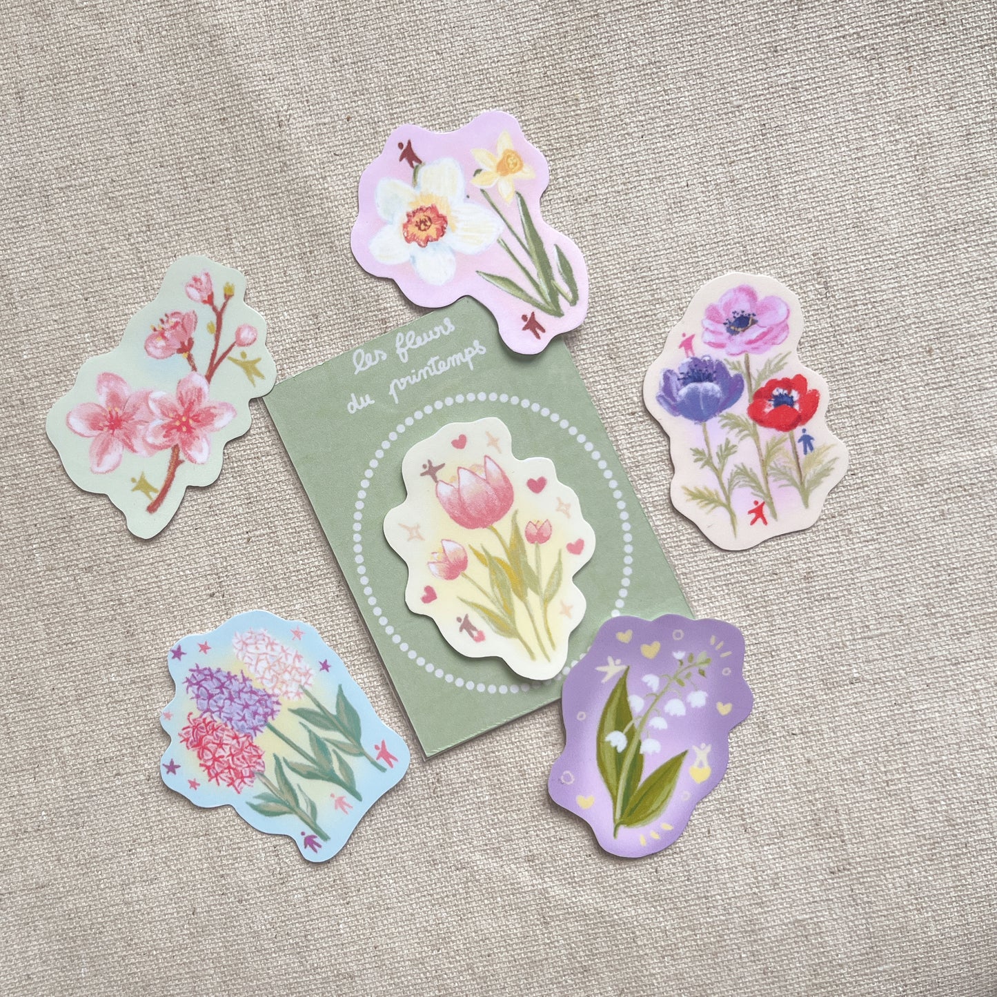 Les fleurs du printemps - stickers
