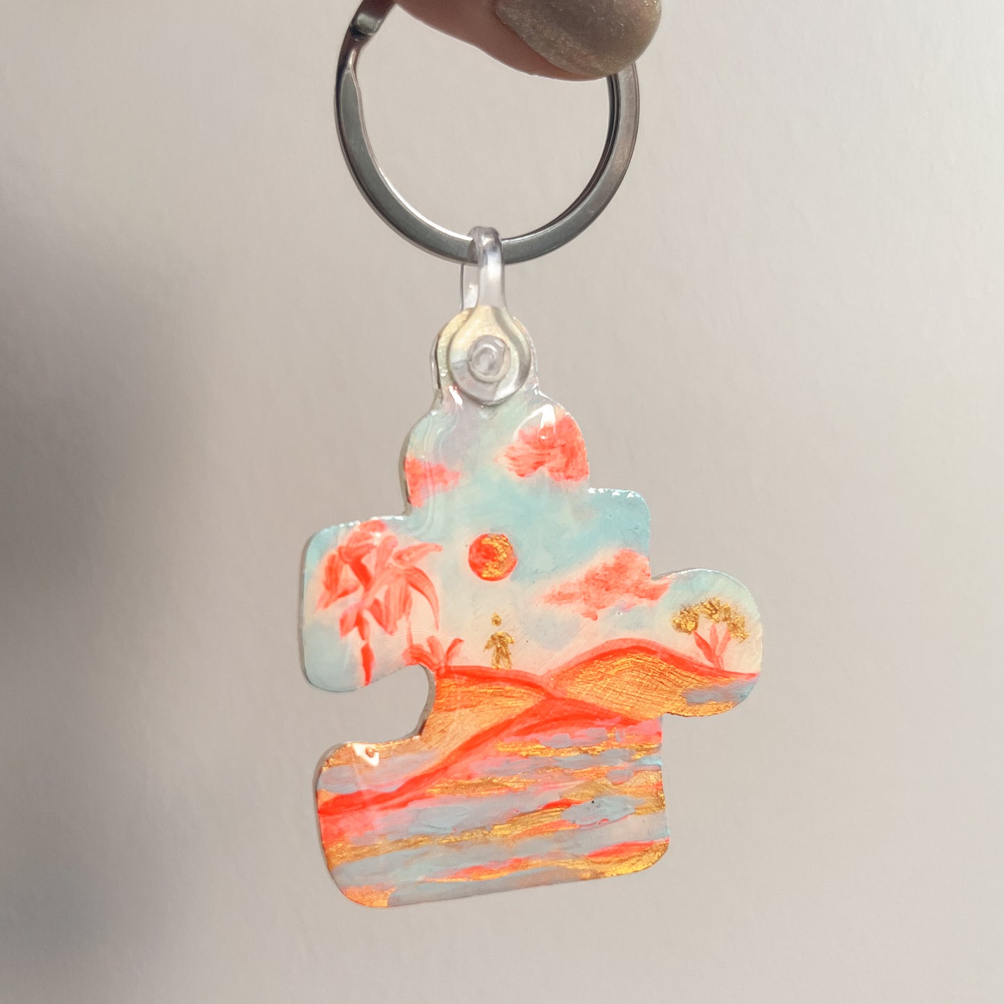pièce de puzzle - porte clefs