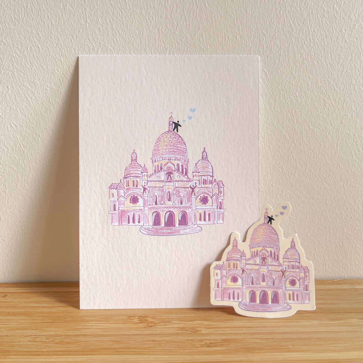 Sacré coeur mini - sticker