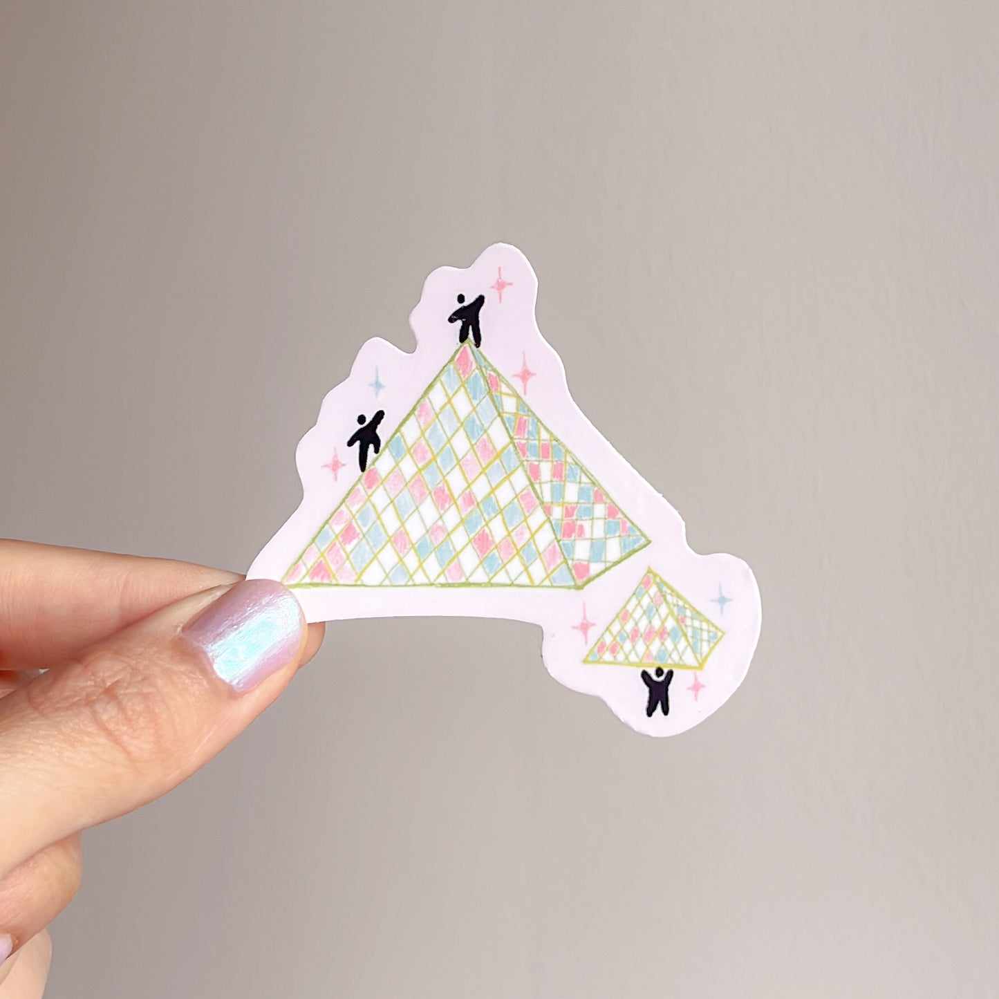 Pyramide du louvre mini - sticker