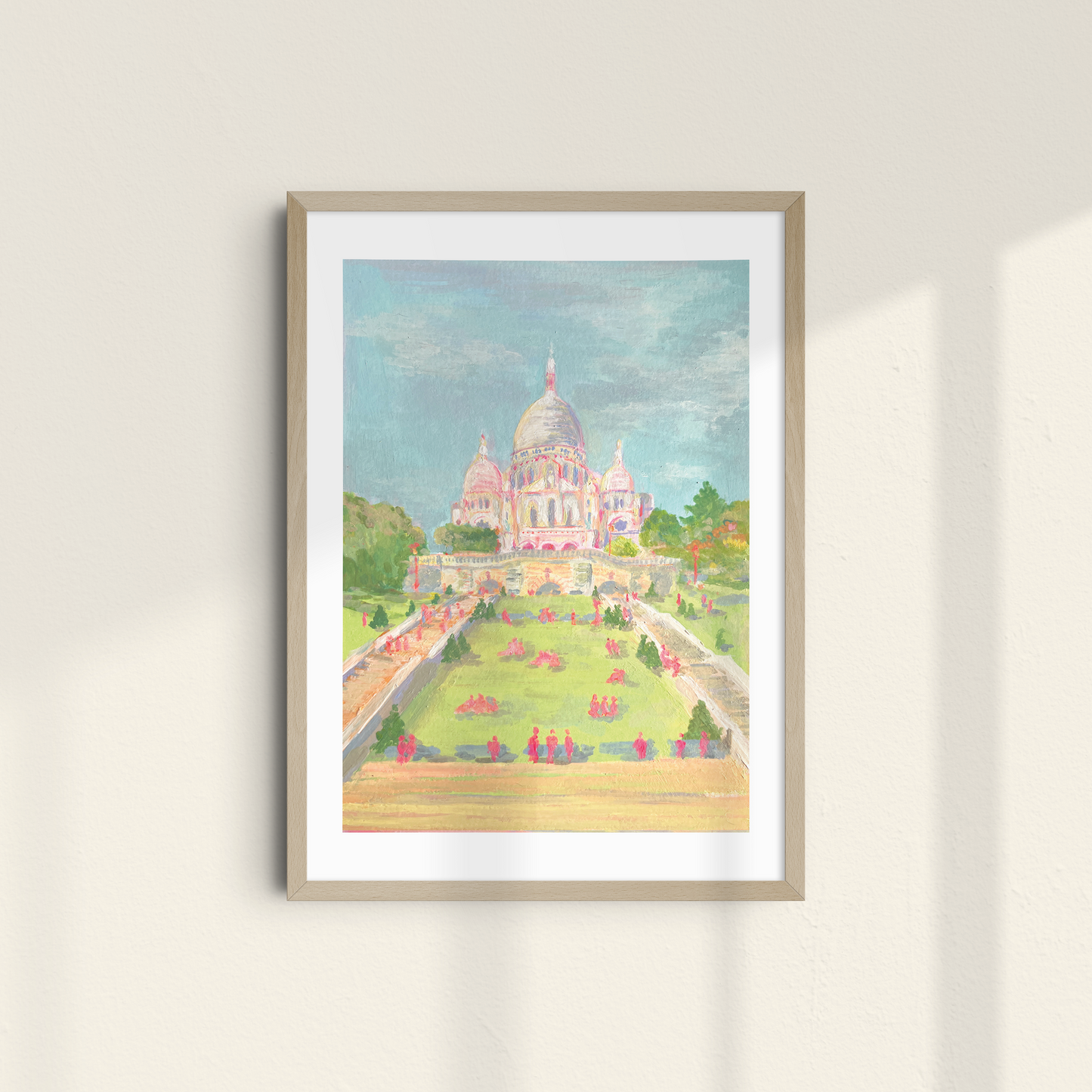 sacré coeur à l'acrylique