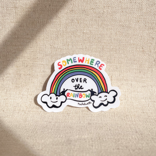 somewhere over the rainbow - sticker
