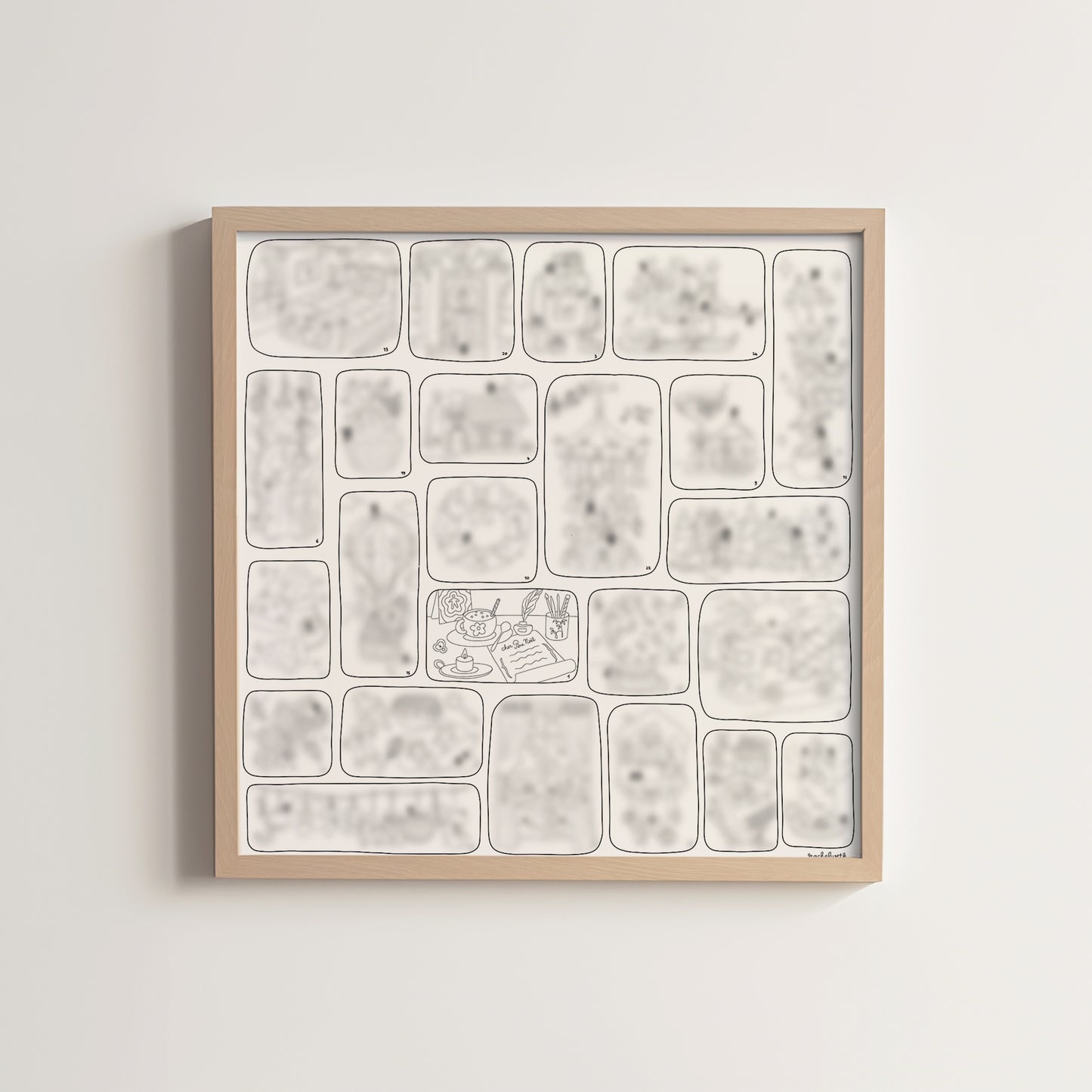 Calendrier de l'Avent - coloriage