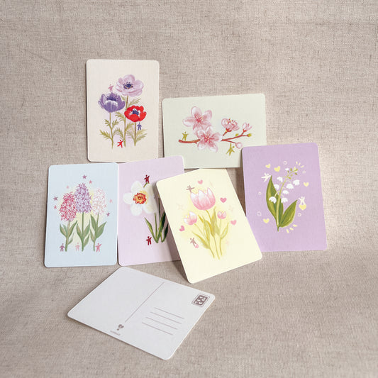 spring flowers - mini card