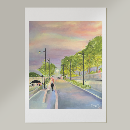 eiffel tower in acrylic