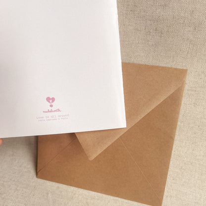 love is all around - greeting card