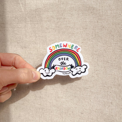somewhere over the rainbow - sticker
