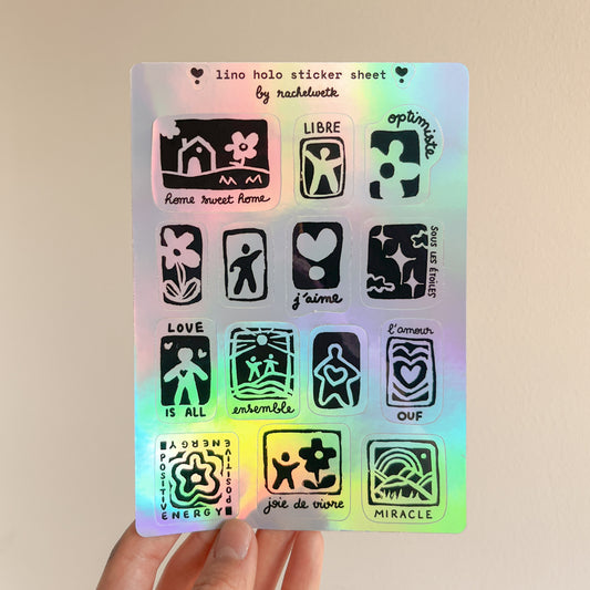 holo lino - sticker sheet