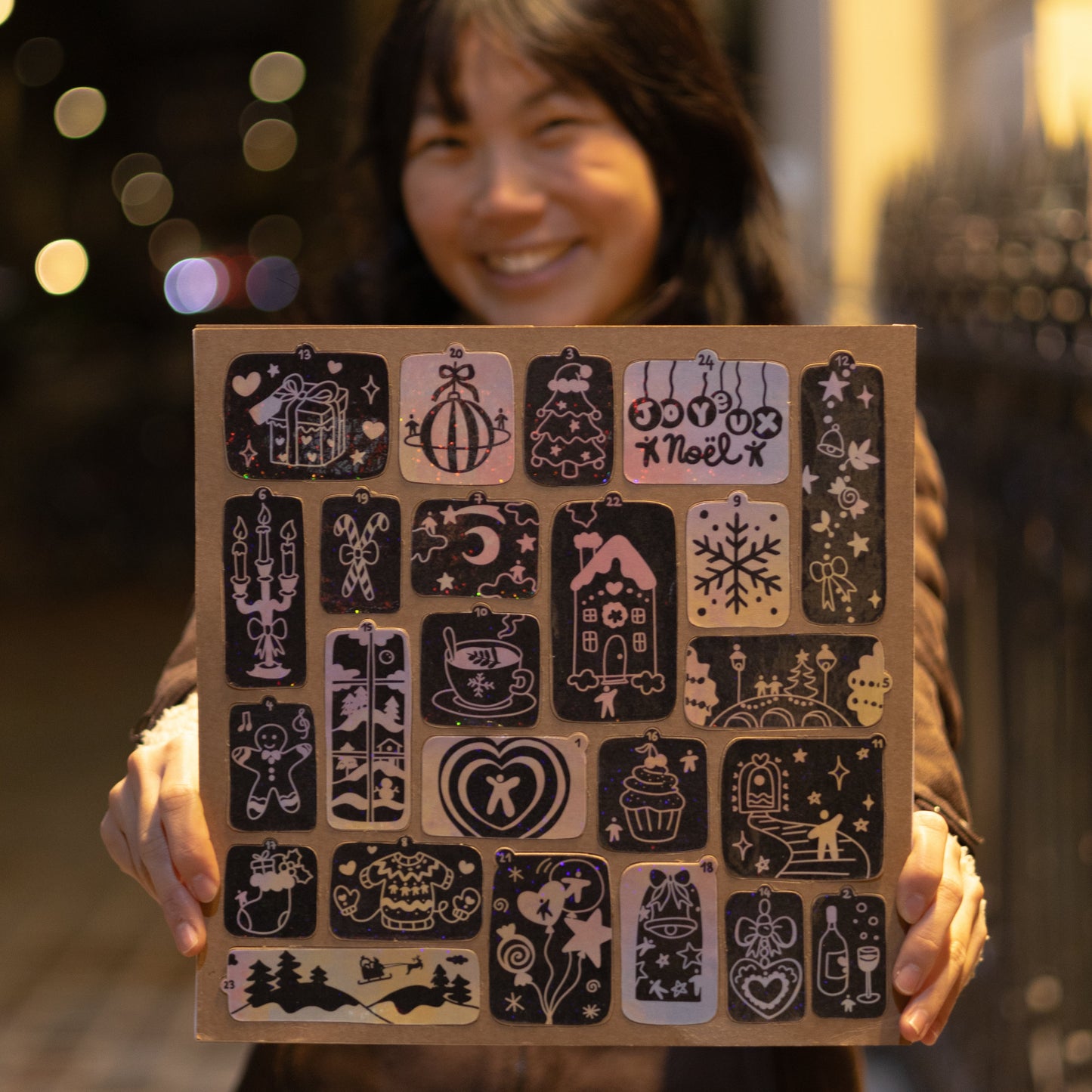 Calendrier de l'Avent - coloriage