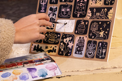 Calendrier de l'Avent - coloriage