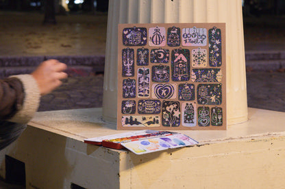 Calendrier de l'Avent - coloriage