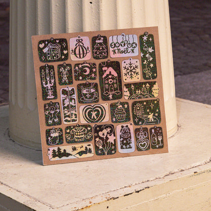 Calendrier de l'Avent - coloriage