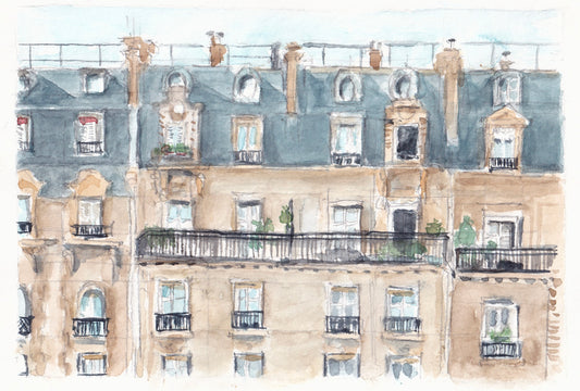 Aquarelle Monument de Paris