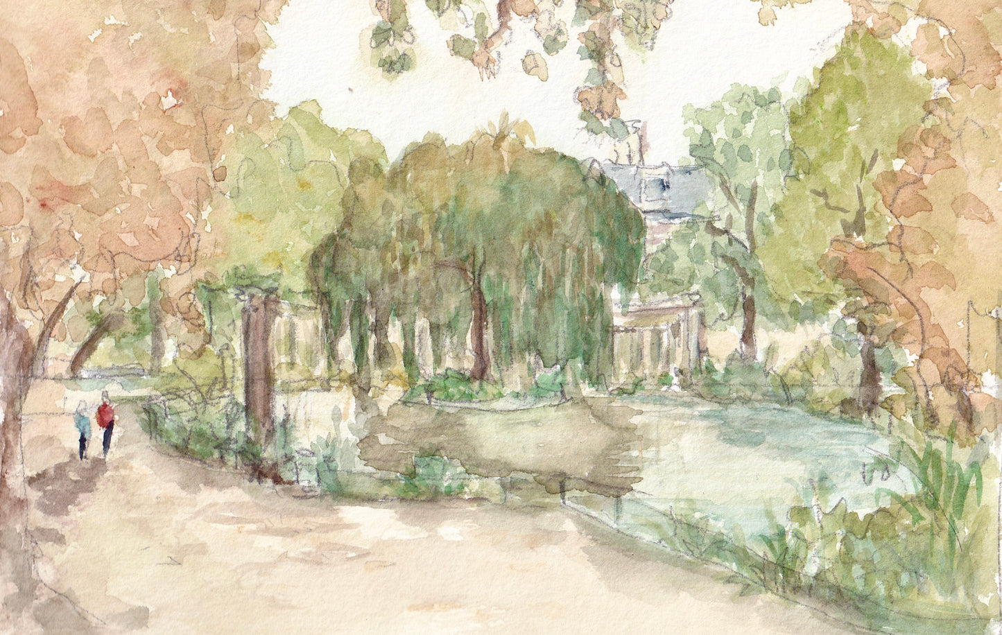Aquarelle Monument de Paris