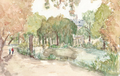 Aquarelle Monument de Paris