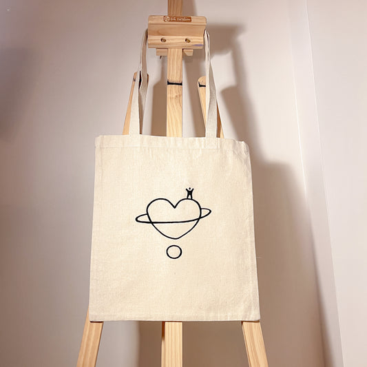 Planète coeur - tote bag