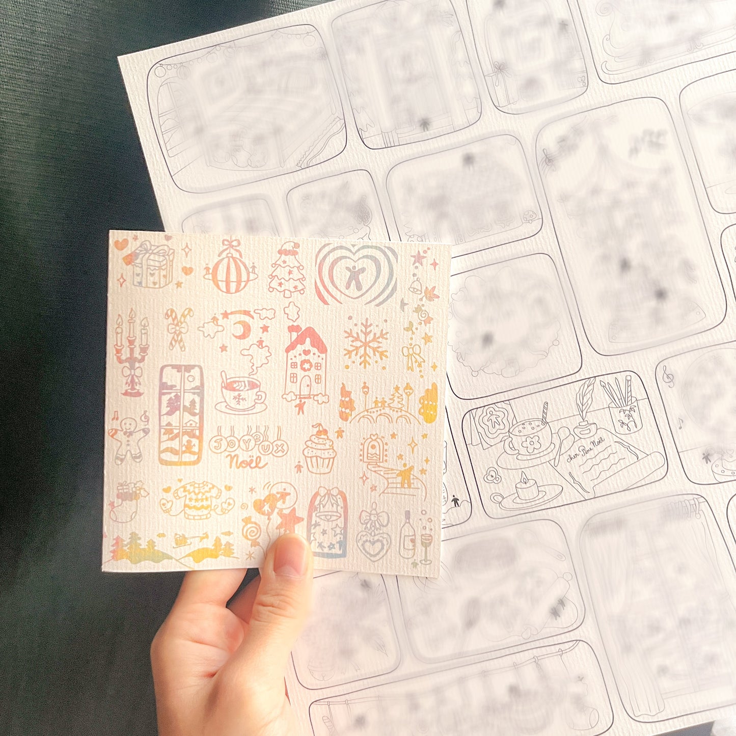 Calendrier de l'Avent - coloriage