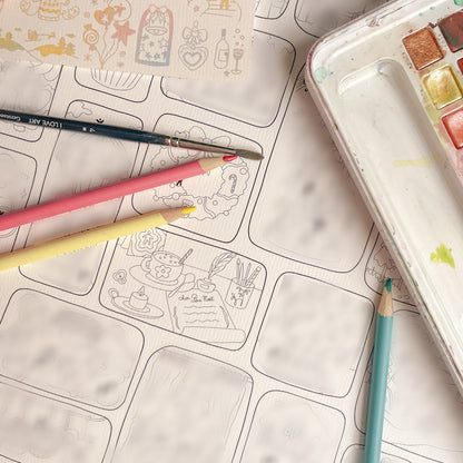 Calendrier de l'Avent - coloriage