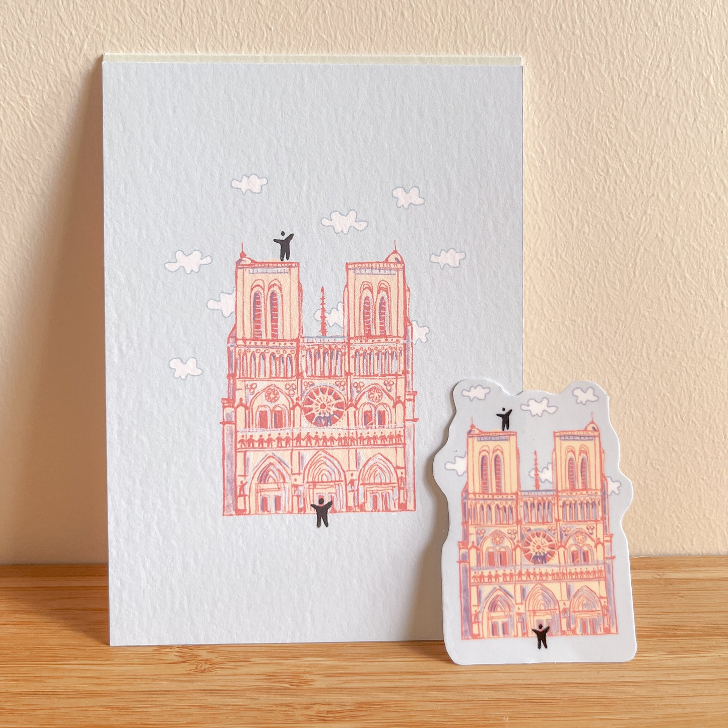 Notre-dame mini - sticker