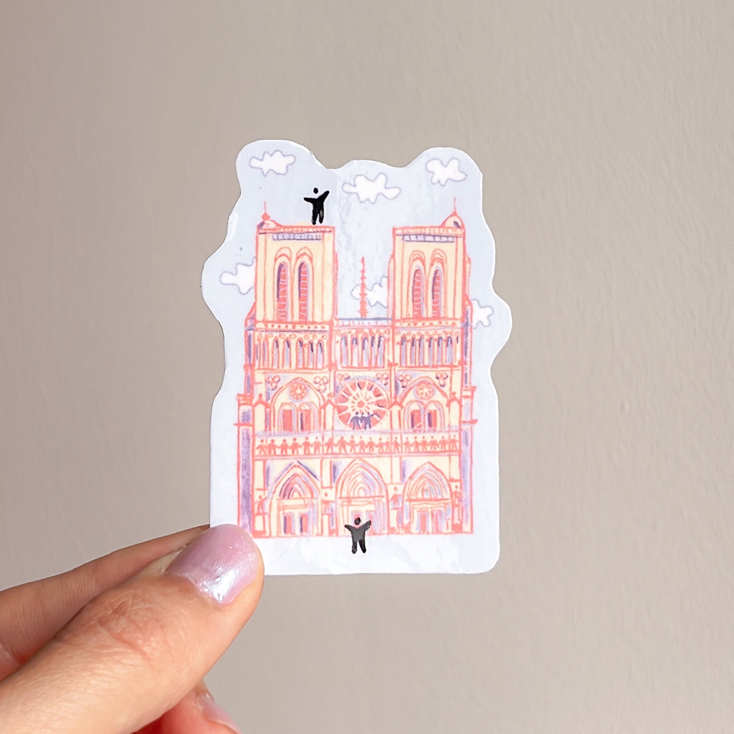 Notre-dame mini - sticker