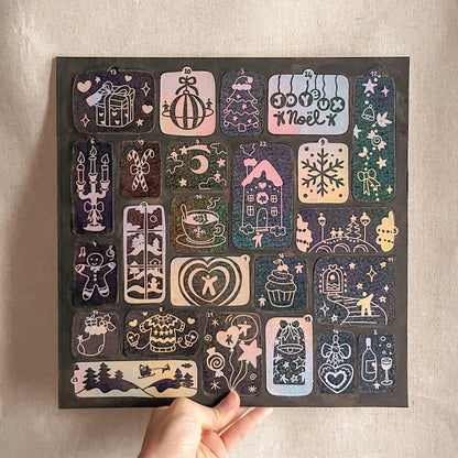 Calendrier de l'Avent - coloriage