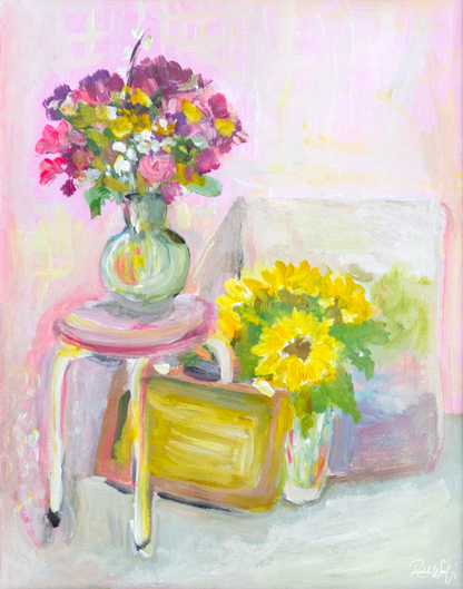 Les fleurs du vernissage