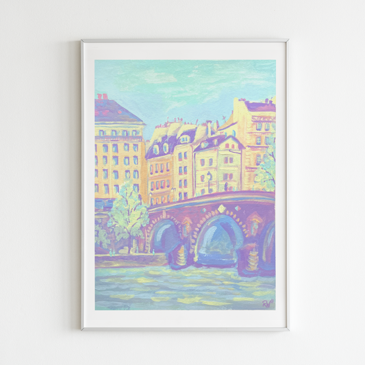 eiffel tower in acrylic