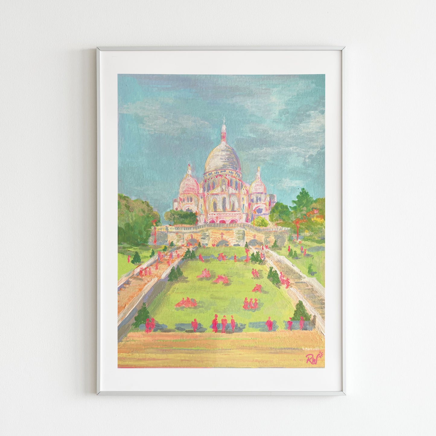 Sacré coeur à l'acrylique