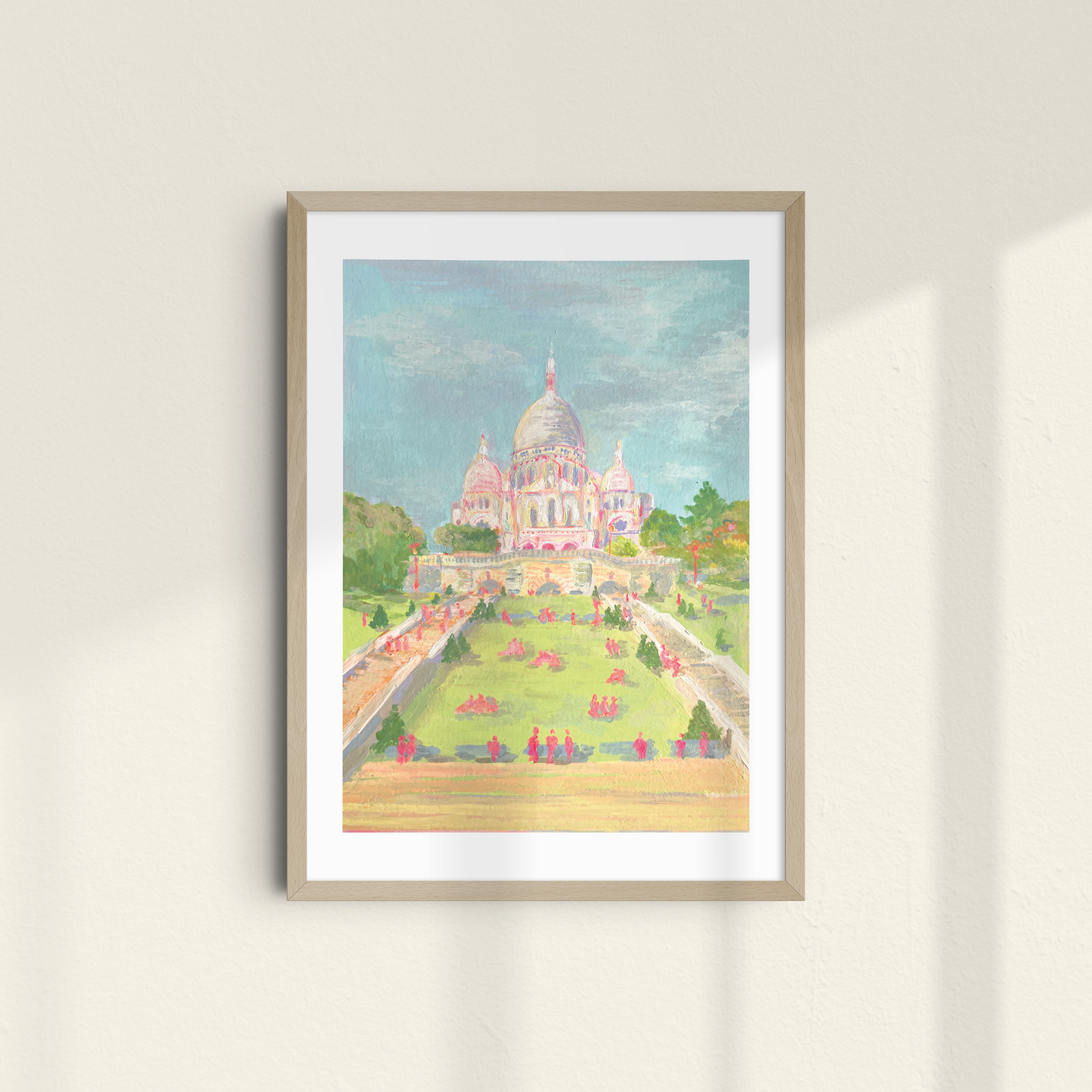 Sacré coeur à l'acrylique