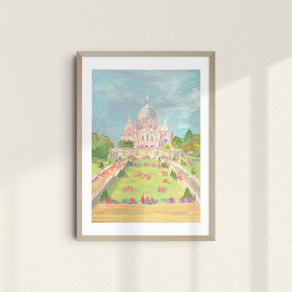 Sacré coeur à l'acrylique