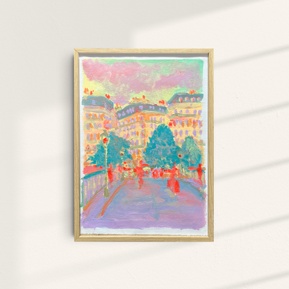 eiffel tower in acrylic