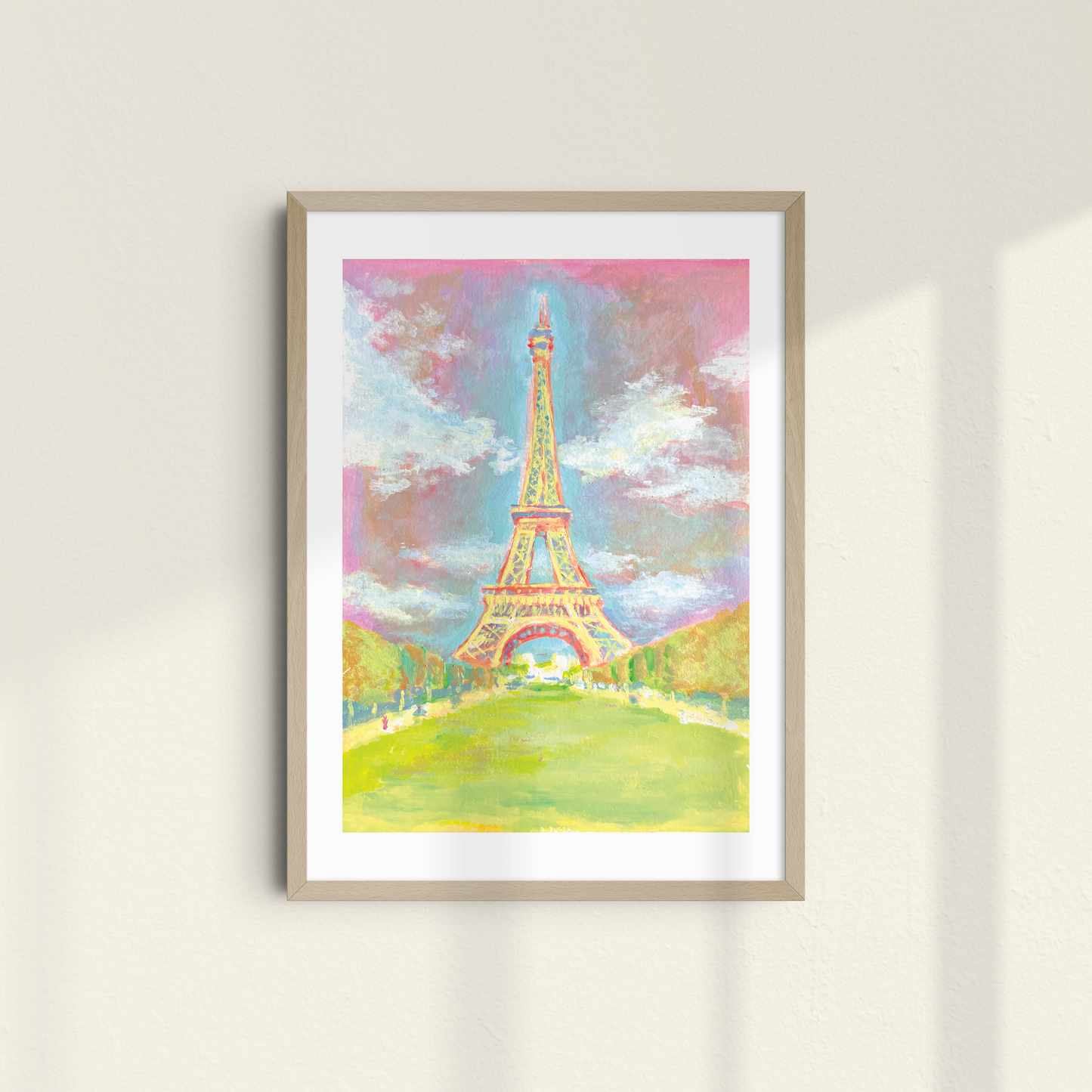 eiffel tower in acrylic